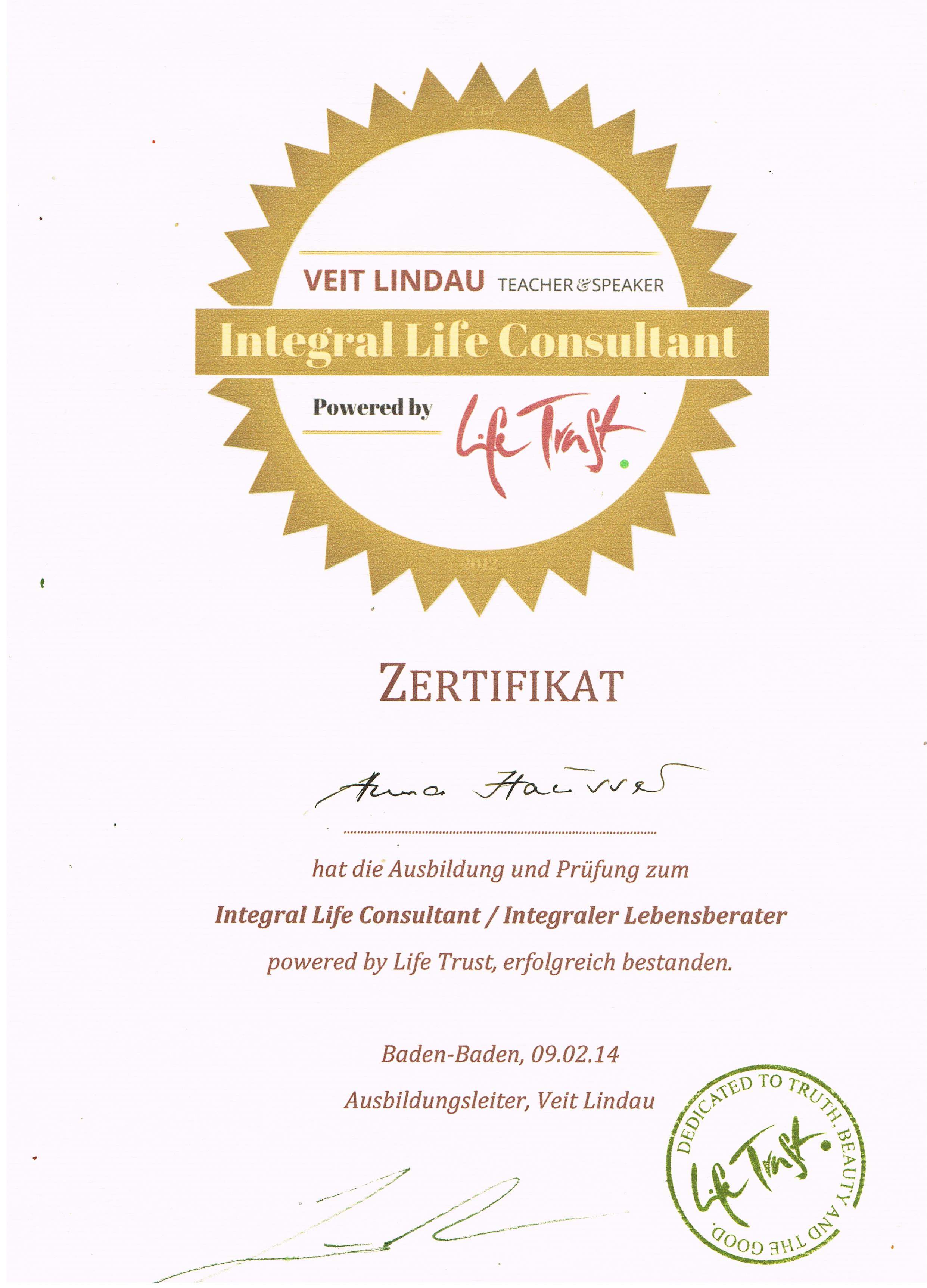 integral Life consultant